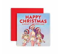 Huxters K-Pop Inspired Christmas card for Girls - Sounds Like Xmas Cards Friend Daughter Sister Bestie Niece (Sounds Like)