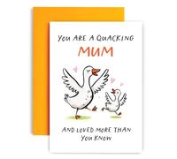 Huxters Mother's Day Card for Mum Birthday Card - You are a Quacking Mums Goose - 14.8cm (Mum)