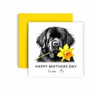 Huxters Mother's Day card form the Dog - Newfoundland - Mum Love to Dog Mum Mummy - Dog Best Faithful Friend Love Mum (Newfoundland)