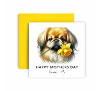 Huxters Mother's Day card form the Dog - Pekingese - Mum Love to Dog Mum Mummy - Dog Best Faithful Friend Love Mum (Pekingese)