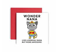 Huxters Nana Birthday Card - WonderNana - Happy Birthday Card for her - gifts for women - Friend Birthday Card - Gift card - Funny Card for Sister 14.8cm (Nana)