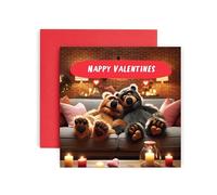 Huxters Nappy Valentines Cards for Women and Her Him and Men - Husband Wife Girlfiend Boyfriend Valentines 14.8cm (Valentines)