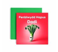 Huxters Penblwydd Hapus Card for Dadi - Welsh L unny Birthday Greetings for Daddy - 14.8cm (Dadi)