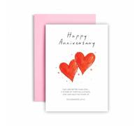 Huxters Religious Bible Anniversary Card for Husband Wife Ecclesiastes 4:9-10 Two Are Better Than One Partnership and Support Wedding AnniversariesHer Him - 17 by 12cm (Ecclesiastes)