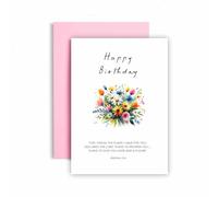 Huxters Religious Bible Birthday Card for Her Women Him Men Jeremiah 29:11 Plans to Prosper You Brother Son Sister Auntie Daughter Mum Happy BirthdaysHer Women Him Men - 17 by 12cm (Jeremiah 29:11)