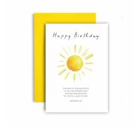 Huxters Religious Bible Birthday Card for Her Women Him Men Proverbs Path of Righteous Sun Brother Son Sister Auntie Daughter Mum Happy BirthdaysHer Women Him Men - 17 by 12cm (Proverbs)