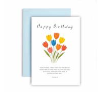Huxters Religious Bible Birthday Card for Him Men John 1:2 May you enjoy Good Health Dad Husband Brother Son Uncle Happy BirthdaysHer Women Him Men - 17 by 12cm (John 1:2)