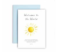 Huxters Religious Bible Christening Card for Son Grandson Luke 1:14 He Will be a Joy Boy Girl Godson Goddaughter Granddaughter Grandson - 17 by 12cm (Luke 1:14)