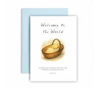 Huxters Religious Bible New Baby Card Newborn for Son Daughter Psalm 127:3 Children are Heritage Boy Girl Godson Goddaughter Granddaughter Grandson - 17 by 12cm (Psalm 127:3)