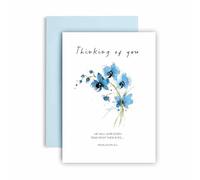 Huxters Religious Bible Sympathy Card Thinking of You Revelation 21:4 He Will Wipe Every Tear Mum Nana Grandad Dad Brother Sister Loss - 17 by 12cm (Revelation 21:4)