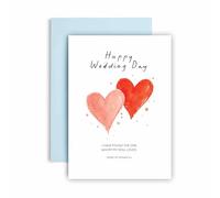 Huxters Religious Wedding Congratulations Card for Newlywed Couple - Happy Wedding Day, Christian Bible Verse “I Have Found the One Whom My Soul Loves” Song of Songs 3:4 (Song of Songs 3:4)