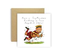 Huxters Rugby Birthday card for Her Women Children Kids - The Mob Fan - Trymendous Birthdays Son Grandson Brother Nephew Sister Niece Auntie Mum Dad (Ampthill)