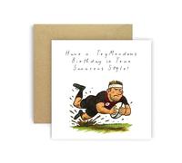 Huxters Saracens Rugby Birthday card for Her Women Children Kids - Saracens Fan - Trymendous Birthdays Son Grandson Brother Nephew Sister Niece Auntie Mum Dad (Saracens)