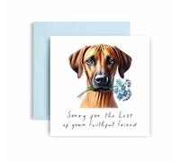 Huxters Sorry for Loss of Dog - Rhodesian Ridgeback - Condolences to Dog Mum and Dog Dad - Dog Best Faithful Friend Deepest Sympathy (Rhodesian Ridgeback)