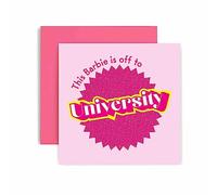 Huxters University Good Luck Gifts for Colleagues for her Women - Good Luck at University - Dream Uni - Sorry Your Leaving Good Luck at Uni - Gifts Congratulations Card - 14.8cm (She's Off)