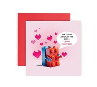 Huxters Valentines Cards for Women and Her Him and Men - Don't Lego Enjoy the Ride - Husband Wife Girlfiend Boyfriend Valentines 14.8cm (Valentines)