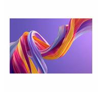 HUYEEI Abstract Canvas Wall Art Colored silk swirl Pictures,Modern Minimalist Paintings Prints,for Home Bedroom Office Decoration Living room Wall Decor(lavender27)-60x90cm Unframed