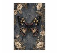 HUYEEI Black And White Minimalist Canvas Wall Butterflys Resting ons a Flower wall art prints, For Living Room Bedroom office Home Wall Decor Ready(black and white)-70x100cm Unframed