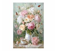 HUYEEI Canvas Wall Art Butterflies circling canvas art, canvas painting wall art pictures, For Farmhouse, Office, Gallery, Kitchen.(white33)-60x90cm Unframed