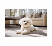 HUYEEI Dog Pictures For Wall Curly-Coated Lying Down art prints and posters, Suitable for Living Room Bedroom Decor Kid's Room Wall Decoration(white150)-40x60cm Unframed