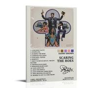 HUYEHEHERRY Danny Brown Album Scaring The Hoes Tracklist Poster Wall Art Canvas Cover Vintage Aesthetic Design Poster Decorative Painting for Living Rooms 16x24inch(40x60cm) Frame-style