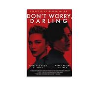 HUYEHEHERRY Don't Worry Darling Poster Wall Art Canvas Cover Vintage Aesthetic Design Poster Decorative Painting for Living Rooms 20x30inch(50x75cm) Unframe-style