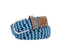 Huyfhksd Multicolored Elastic Woven Golf Belts Casual Braided Stretch Belt for Men and Women, Navy/Dark Blue, for Waist Size 36"-39"