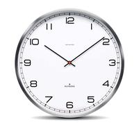 Huygens One RC Wall clock HU10012EU - Unisex - 35 cm - Quartz Silver/White 35 cm