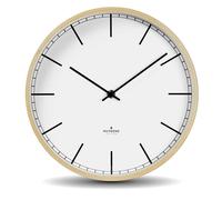 Huygens Wood Wall clock HU17003 - Unisex - 45 cm - Quartz White 45 cm