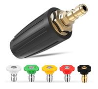 HuYiGGZ Pressure Washer Adapter & Nozzles Connector Fitting Compatible with Karcher/Kärcher K Series K2, K3, K4, K5, K6, K7 High Pressure Washer (Turbo Nozzle & nozzles)