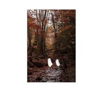HUYNHTY Cute Ghosts in River Canvas Poster Wall Art Decor Print Picture Paintings for Living Room Bedroom Decoration 08x12inch(20x30cm)