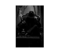 HUYNHTY Dark Gentleman Canvas Canvas Poster Bedroom Decor Landscape Decor Gift 24x36inch(60x90cm)