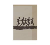 HUYNHTY Dynamic Running Art Canvas Poster Bedroom Decor Landscape Decor Gift 08x12inch(20x30cm)