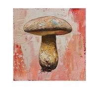 HUYNHTY ENCHANTED MUSHROOM Muse & Whimsical Woodland Canvas Poster Wall Art Decor Print Picture Paintings for Living Room Bedroom Decoration 20x20inch(50x50cm)