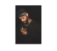 HUYREWHUYUU Bryson Tiller Posters Vintage Poster Decorative Painting Aesthetic Wall Art Canvas Decor for Living Room Bed Room 12x18inch(30x45cm) Unframe-style