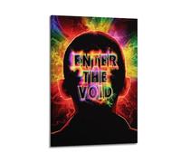 HUYREWHUYUU Enter The Void Posters Vintage Poster Decorative Painting Aesthetic Wall Art Canvas Decor for Living Room Bed Room 16x24inch(40x60cm) Frame-style
