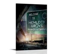 HUYREWHUYUU Hemlock Grove Posters Vintage Poster Decorative Painting Aesthetic Wall Art Canvas Decor for Living Room Bed Room 12x18inch(30x45cm) Frame-style