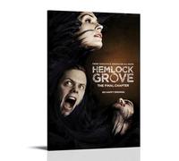 HUYREWHUYUU Hemlock Grove Posters Vintage Poster Decorative Painting Aesthetic Wall Art Canvas Decor for Living Room Bed Room 16x24inch(40x60cm) Frame-style