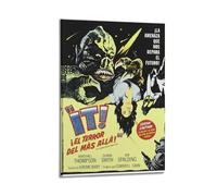 HUYREWHUYUU It! The Terror from Beyond Space Posters Vintage Poster Decorative Painting Aesthetic Wall Art Canvas Decor for Living Room Bed Room 16x24inch(40x60cm) Frame-style
