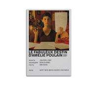 HUYREWHUYUU Le Fabuleux Destin D'Amélie Poulain Posters Vintage Poster Decorative Painting Aesthetic Wall Art Canvas Decor for Living Room Bed Room 16x24inch(40x60cm) Unframe-style
