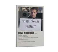 HUYREWHUYUU Love Actually Posters Vintage Poster Decorative Painting Aesthetic Wall Art Canvas Decor for Living Room Bed Room 16x24inch(40x60cm) Frame-style
