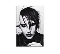 HUYREWHUYUU Marilyn Manson Posters Vintage Poster Decorative Painting Aesthetic Wall Art Canvas Decor for Living Room Bed Room 08x12inch(20x30cm) Unframe-style