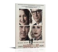 HUYREWHUYUU Married Life Posters Vintage Poster Decorative Painting Aesthetic Wall Art Canvas Decor for Living Room Bed Room 12x18inch(30x45cm) Frame-style