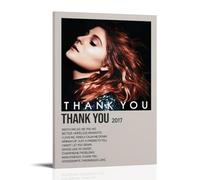 HUYREWHUYUU Meghan Trainor Posters Vintage Poster Decorative Painting Aesthetic Wall Art Canvas Decor for Living Room Bed Room 08x12inch(20x30cm) Frame-style