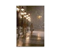 HUYREWHUYUU Midnight in Paris Movie Posters Vintage Poster Decorative Painting Aesthetic Wall Art Canvas Decor for Living Room Bed Room 08x12inch(20x30cm) Unframe-style