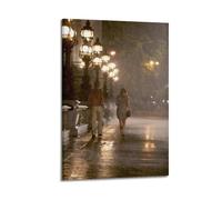 HUYREWHUYUU Midnight in Paris Movie Posters Vintage Poster Decorative Painting Aesthetic Wall Art Canvas Decor for Living Room Bed Room 20x30inch(50x75cm) Frame-style