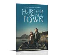 HUYREWHUYUU Murder in A Small Town1 Posters Vintage Poster Decorative Painting Aesthetic Wall Art Canvas Decor for Living Room Bed Room 12x18inch(30x45cm) Frame-style