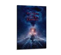 HUYREWHUYUU Murder on The Orient Express Posters Vintage Poster Decorative Painting Aesthetic Wall Art Canvas Decor for Living Room Bed Room 24x36inch(60x90cm) Frame-style