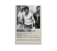 HUYREWHUYUU Rumble Fish Posters Vintage Poster Decorative Painting Aesthetic Wall Art Canvas Decor for Living Room Bed Room 24x36inch(60x90cm) Unframe-style
