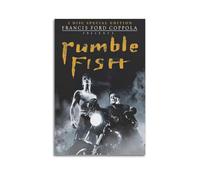 HUYREWHUYUU Rumble Fish Posters Vintage Poster Decorative Painting Aesthetic Wall Art Canvas Decor for Living Room Bed Room 12x18inch(30x45cm) Unframe-style